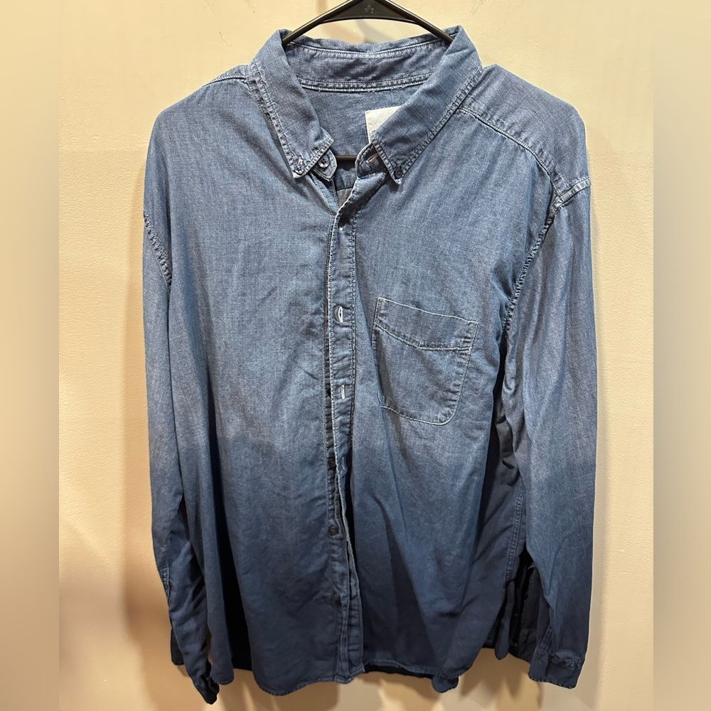 American Eagle faded denim shirt